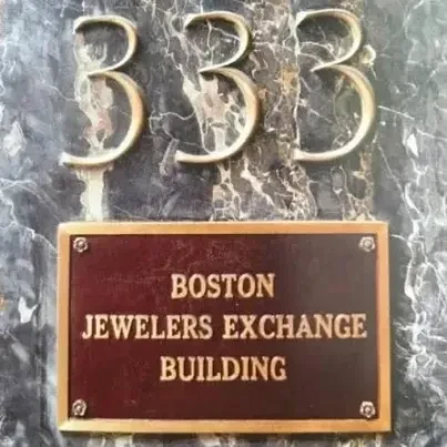 333 Boston Jewelers Exchange Building entrance plaque