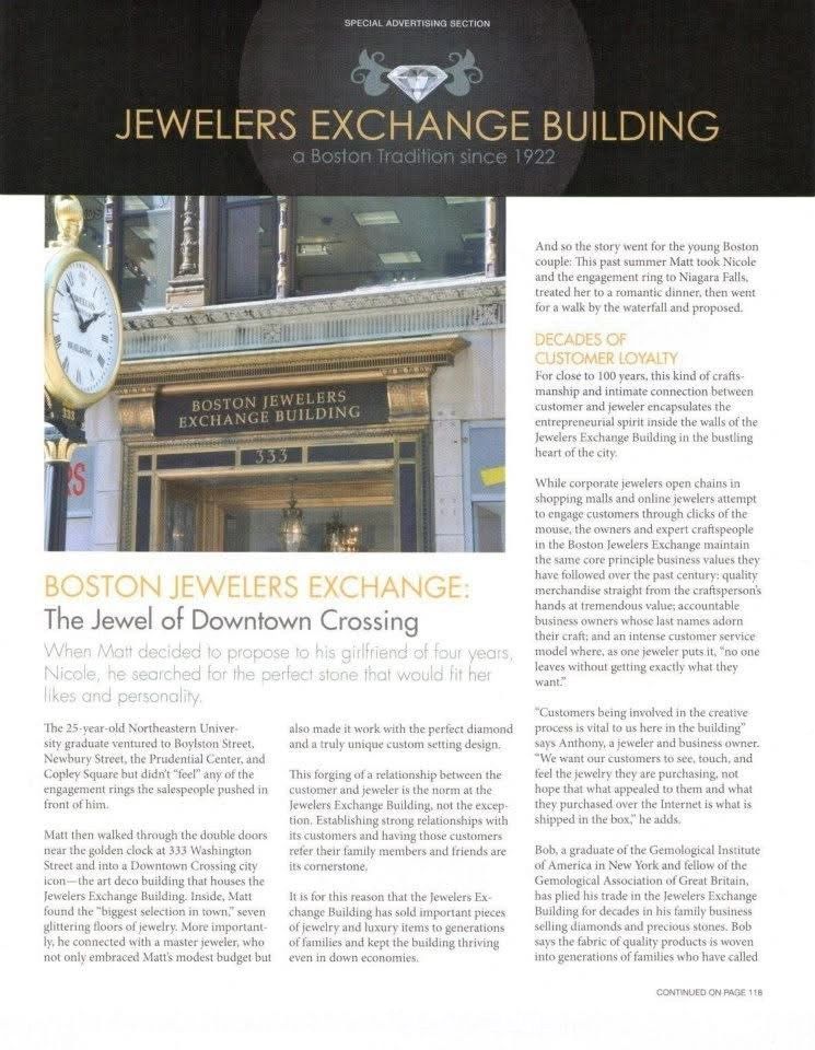 Boston Magazine feature on the Jewelers Exchange Building